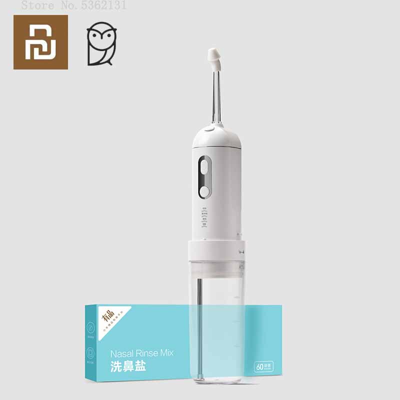 Miaomiaoce Portable Nasal Aspirator Electric Nose Cleaner Pulse Water Flow Rechargeable Safety Sanitation Nasal Patency Tool
